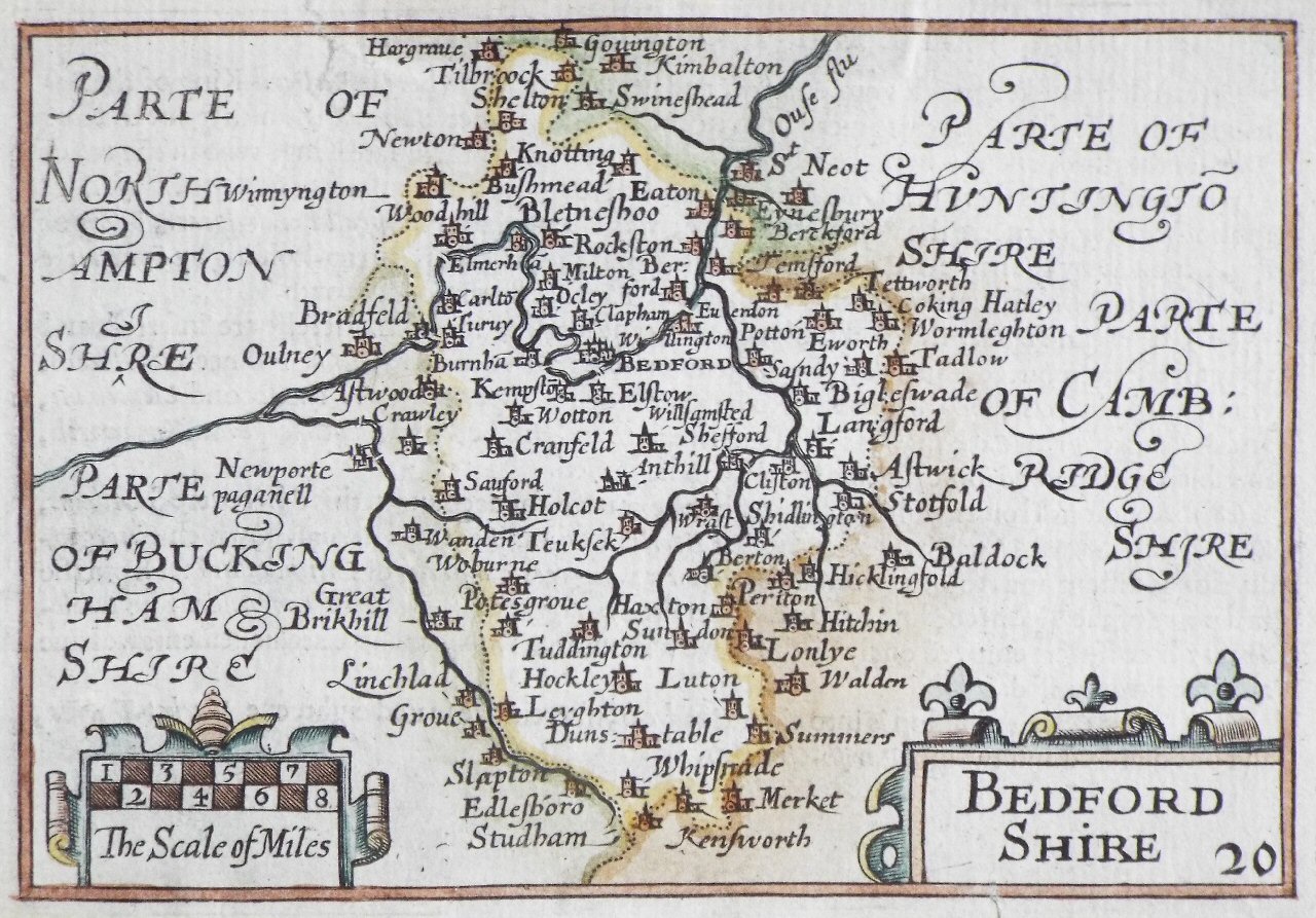 Map of Bedfordshire - Keere